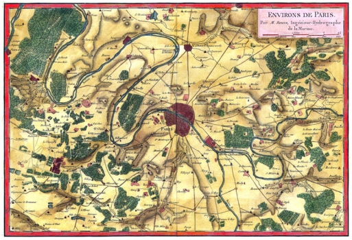 Parijs en omgeving 1780 Bonne